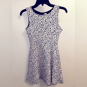 Divided Floral Print Dress